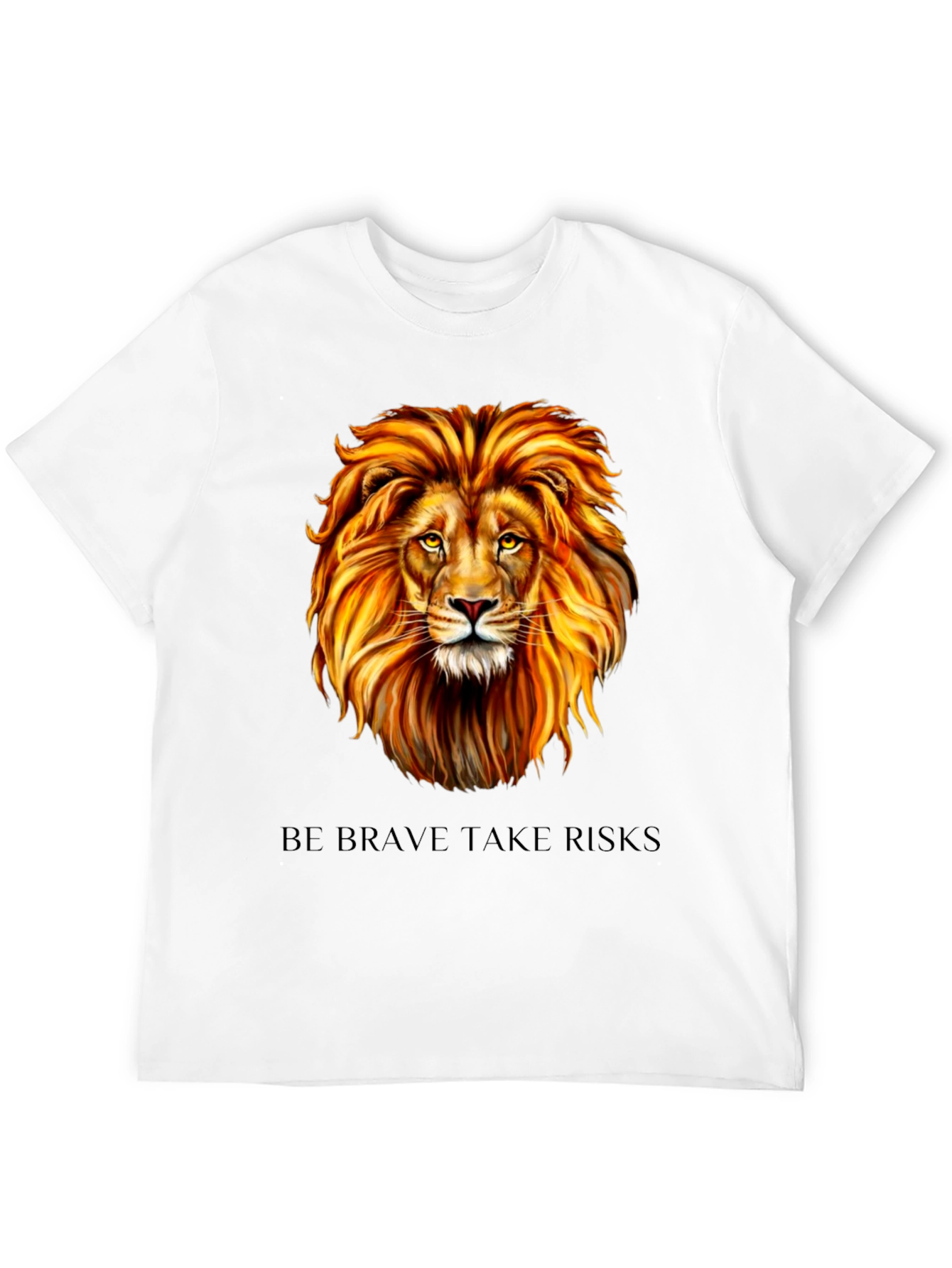 Lion Graphic Tee - Be Brave Take Risks