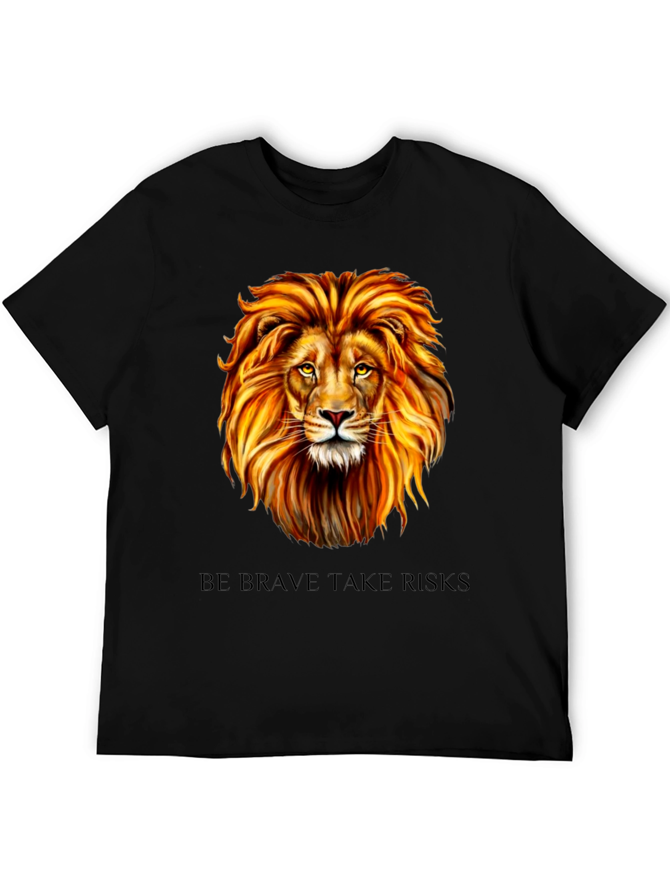 Lion Graphic Tee - Be Brave Take Risks