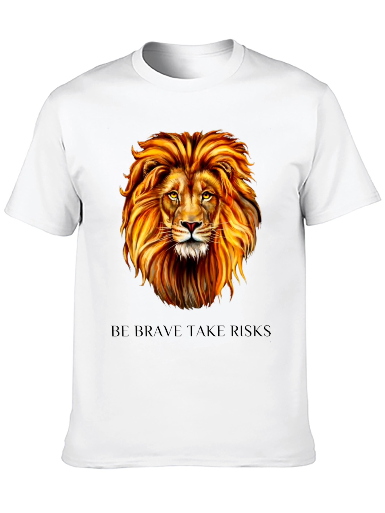 Lion Graphic Tee - Be Brave Take Risks