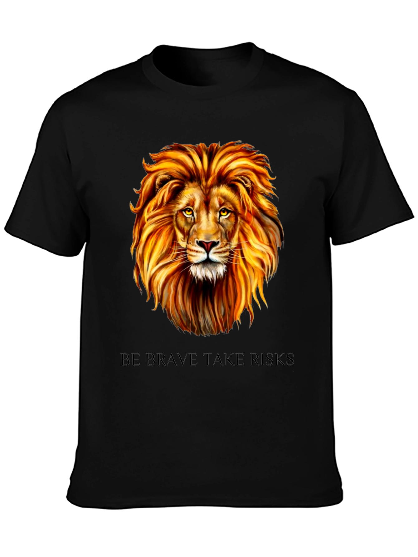 Lion Graphic Tee - Be Brave Take Risks