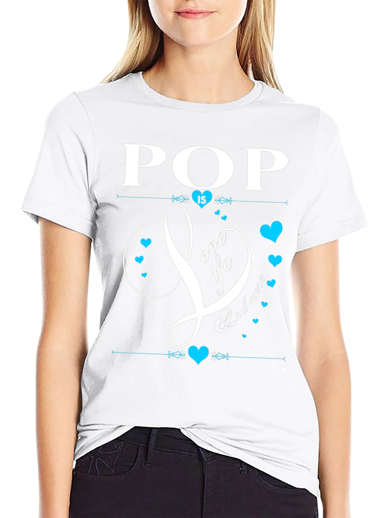 Pop Is Love Life & More Black T-Shirt