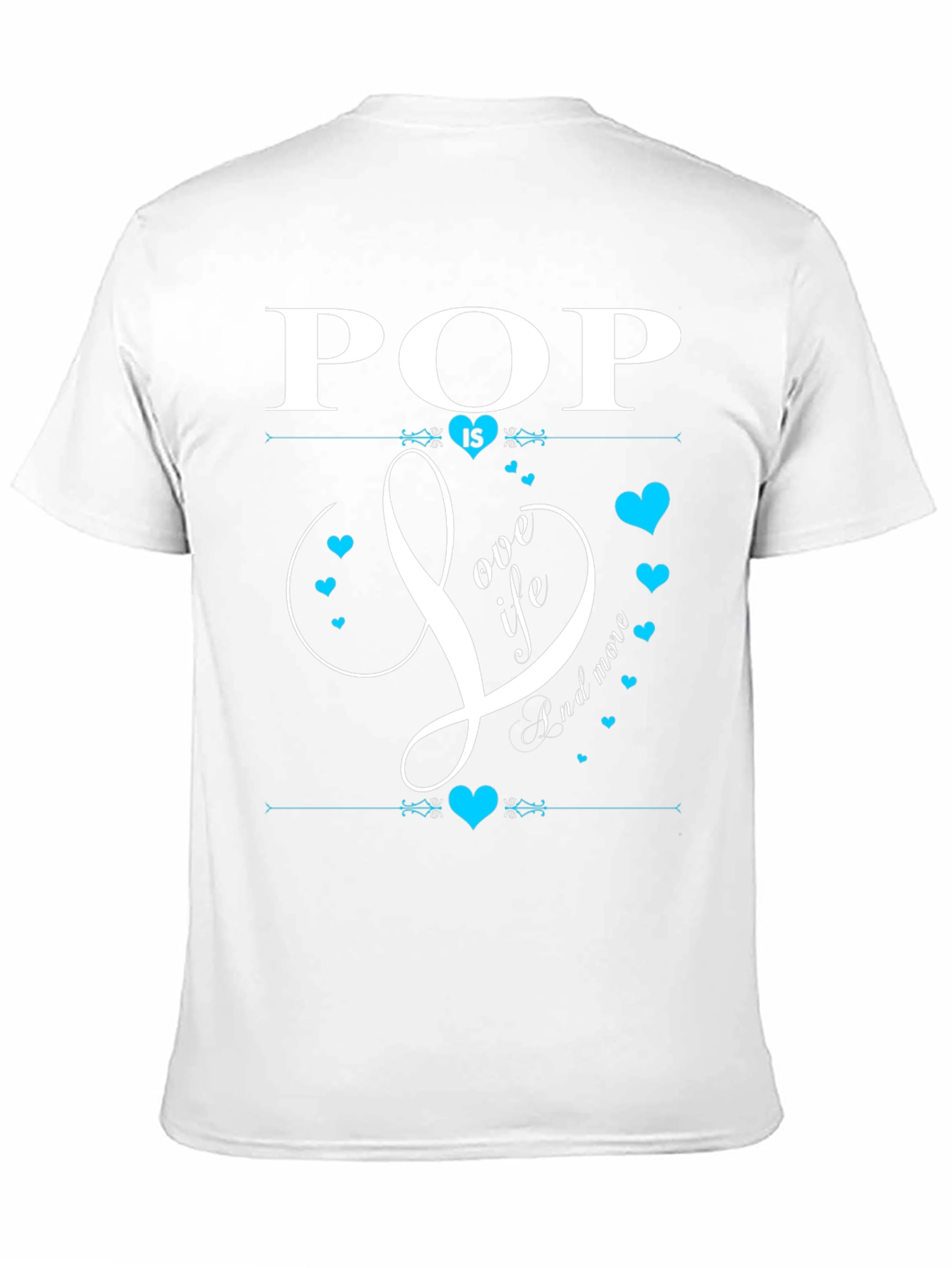 Pop Is Love Life & More Black T-Shirt