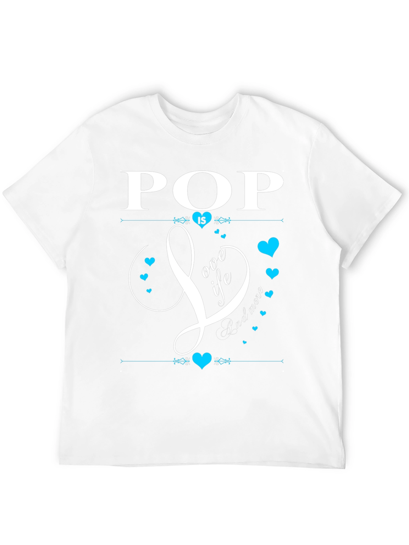 Pop Is Love Life & More Black T-Shirt