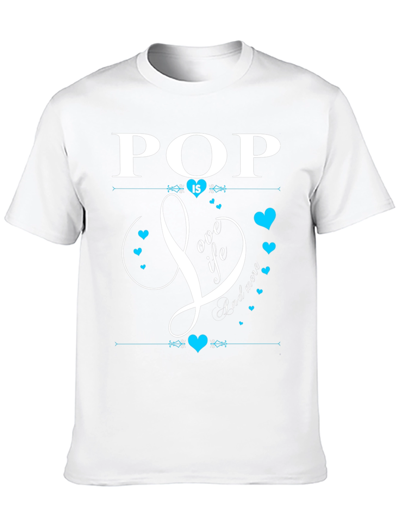 Pop Is Love Life & More Black T-Shirt