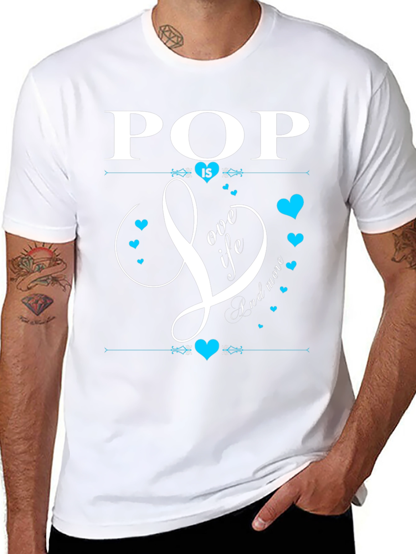 Pop Is Love Life & More Black T-Shirt