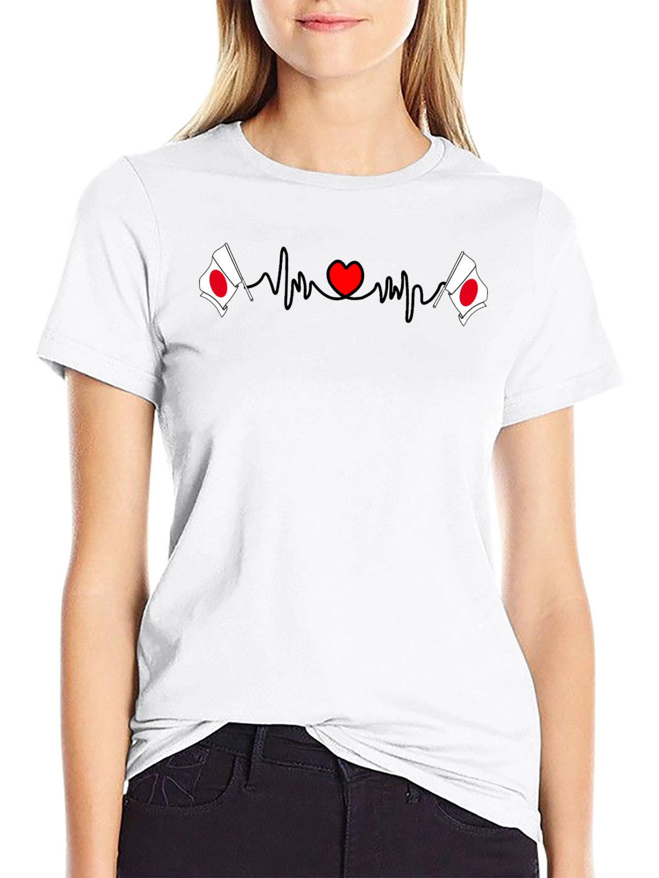 Japan Love Heartbeat T-Shirt