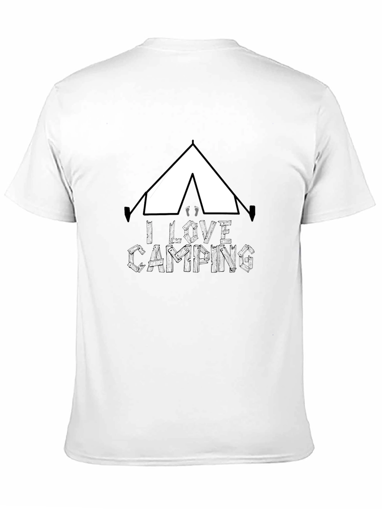 I Love Camping Black T-Shirt