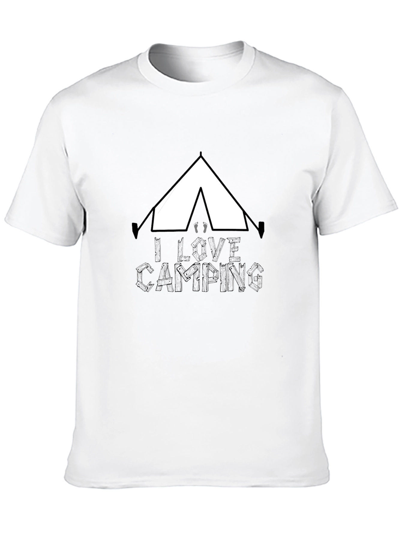 I Love Camping Black T-Shirt