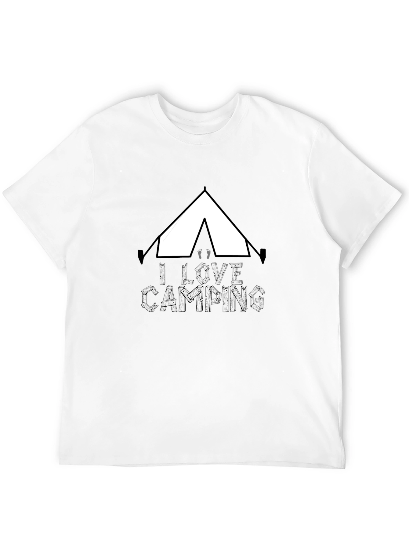 I Love Camping Black T-Shirt