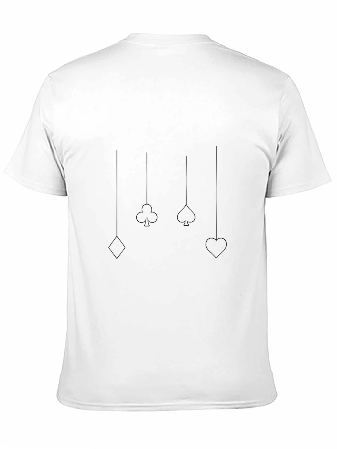 Suits Tee: Spade Heart Club Diamond Graphic T-Shirt