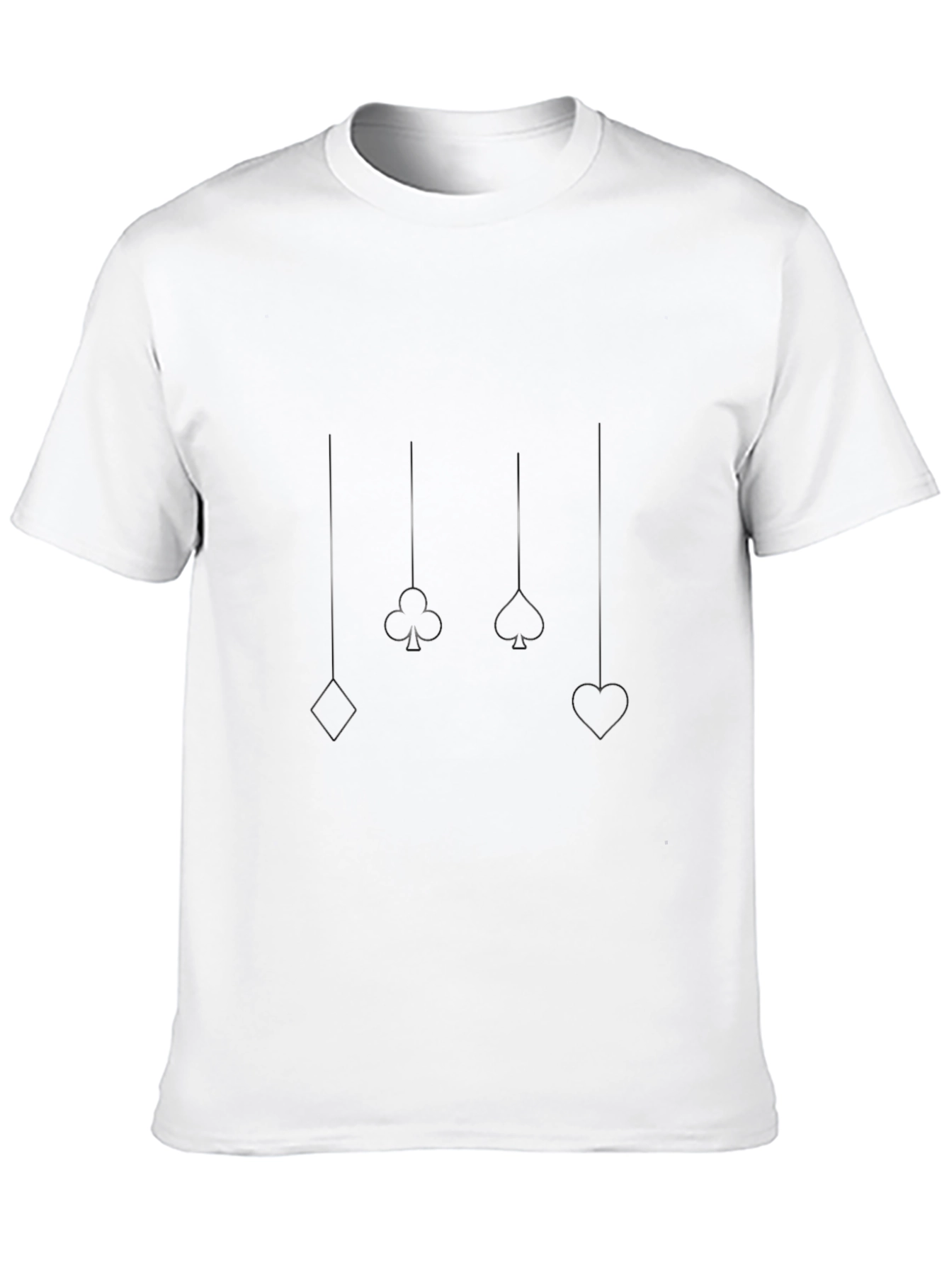 Suits Tee: Spade Heart Club Diamond Graphic T-Shirt
