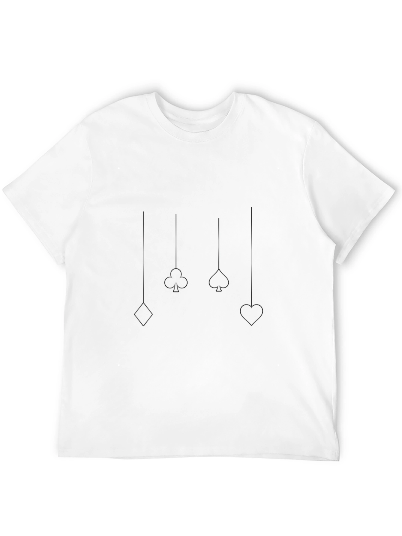 Suits Tee: Spade Heart Club Diamond Graphic T-Shirt