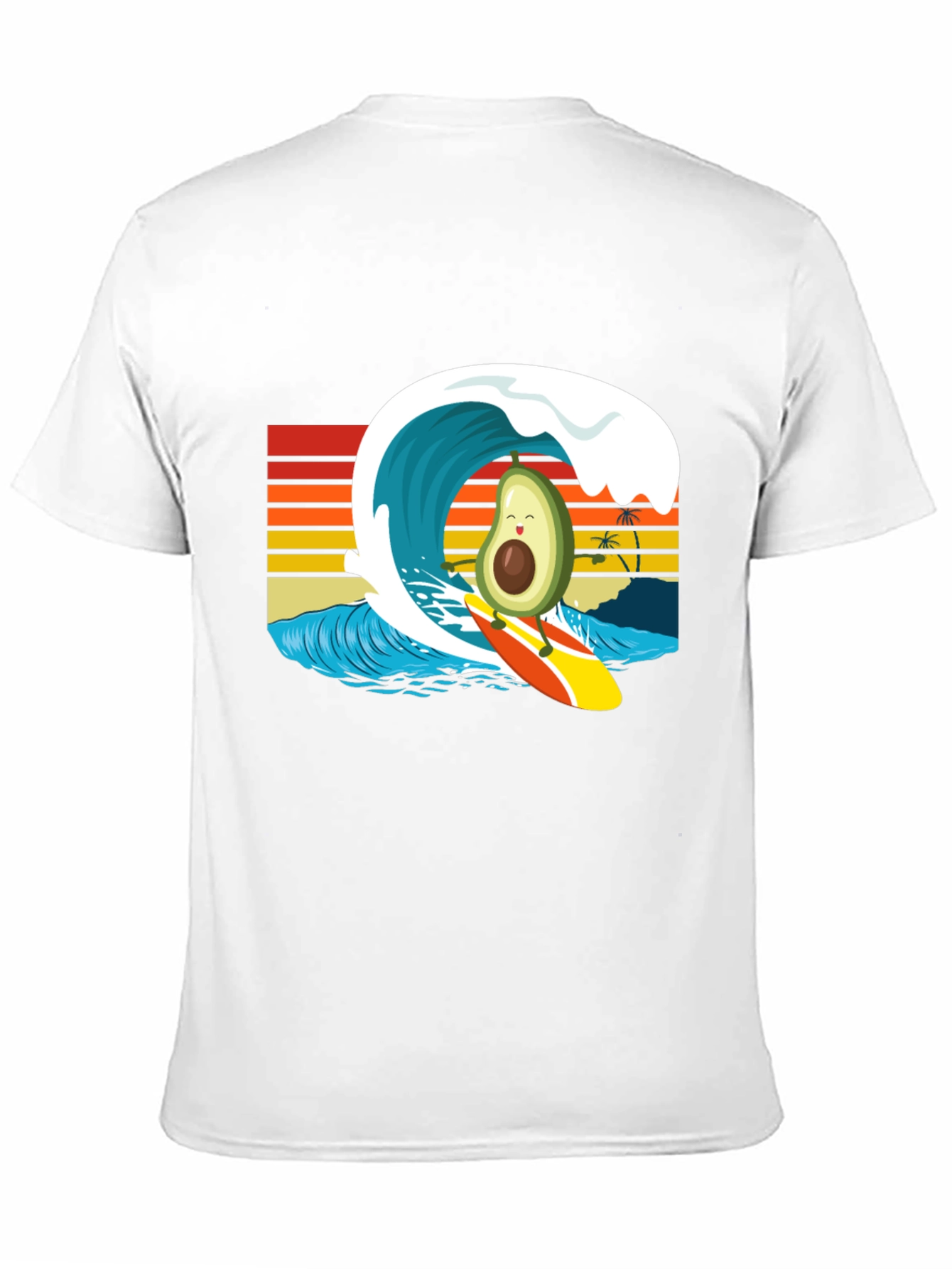 Surfing Avocado Graphic Tee