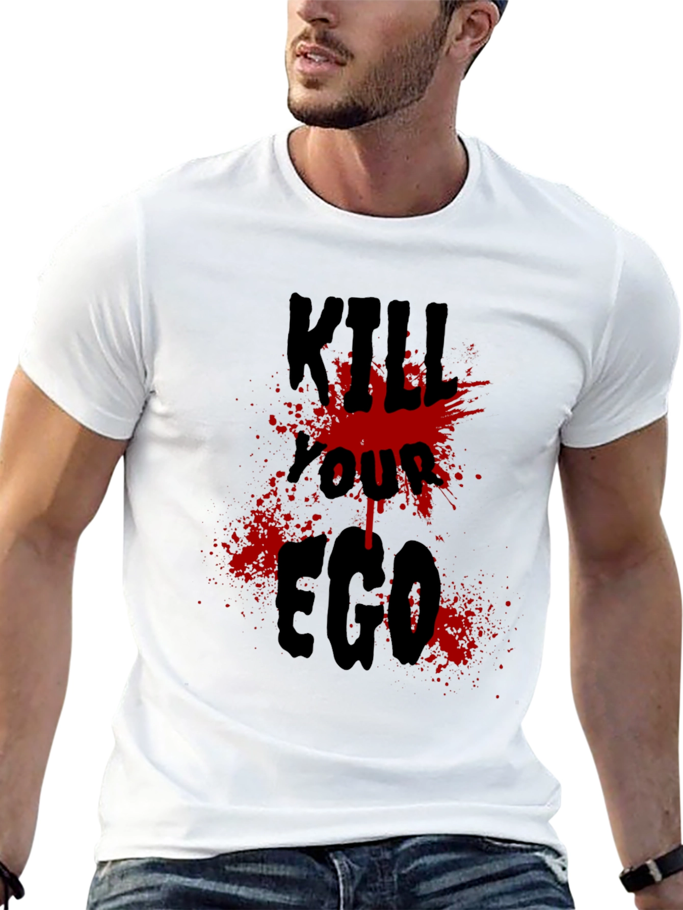 Kill Your Ego Graphic T-Shirt - Edgy Design