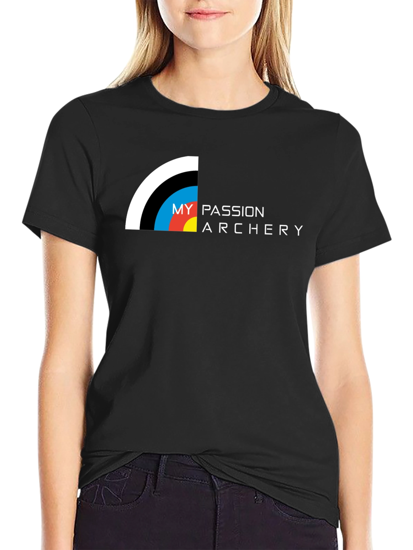 Archery Passion Tee - Black Graphic T-Shirt