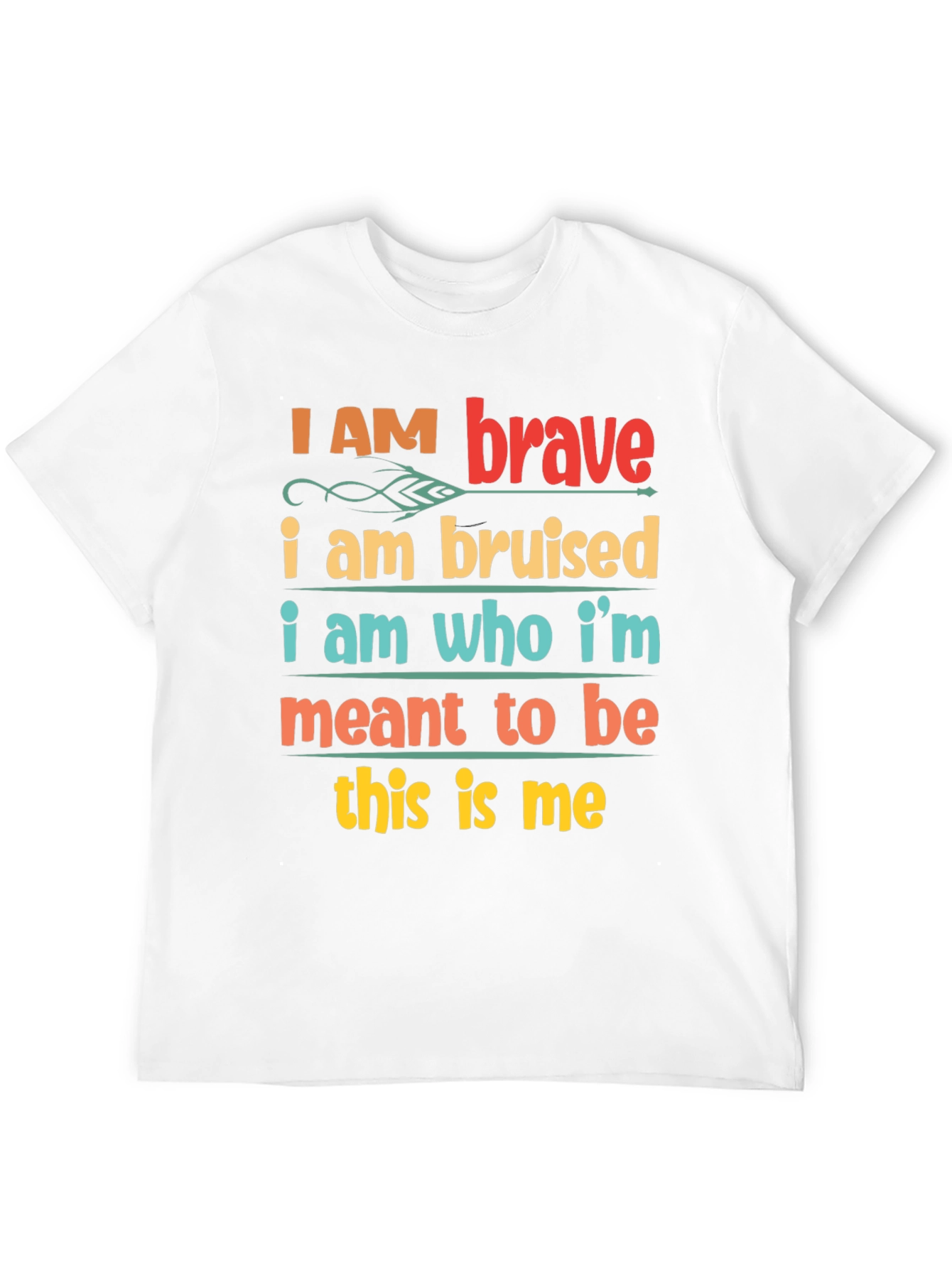 Inspirational Graphic Tee - Brave Bruised T-Shirt