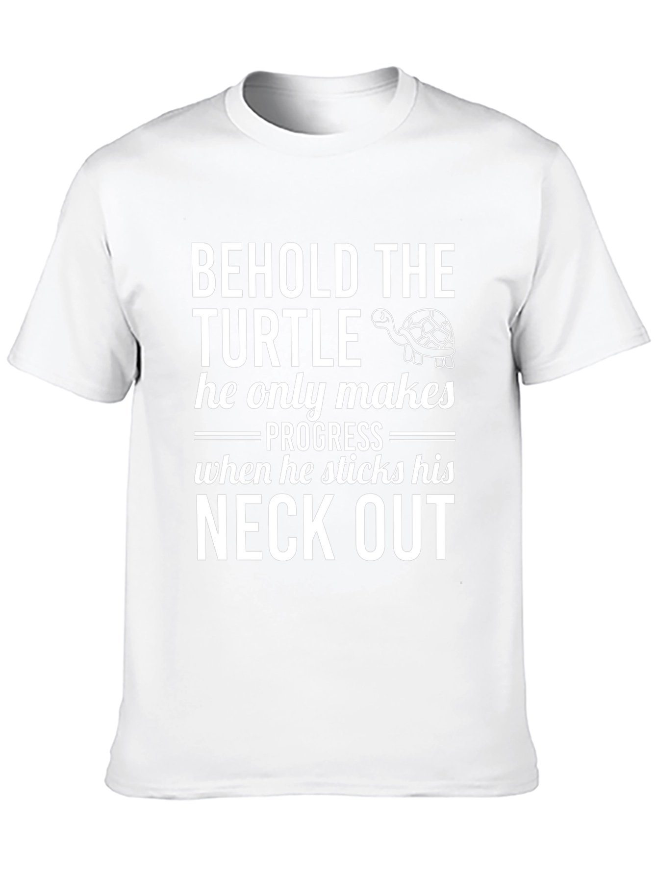 Behold The Turtle T-Shirt: Progress Humor Tee