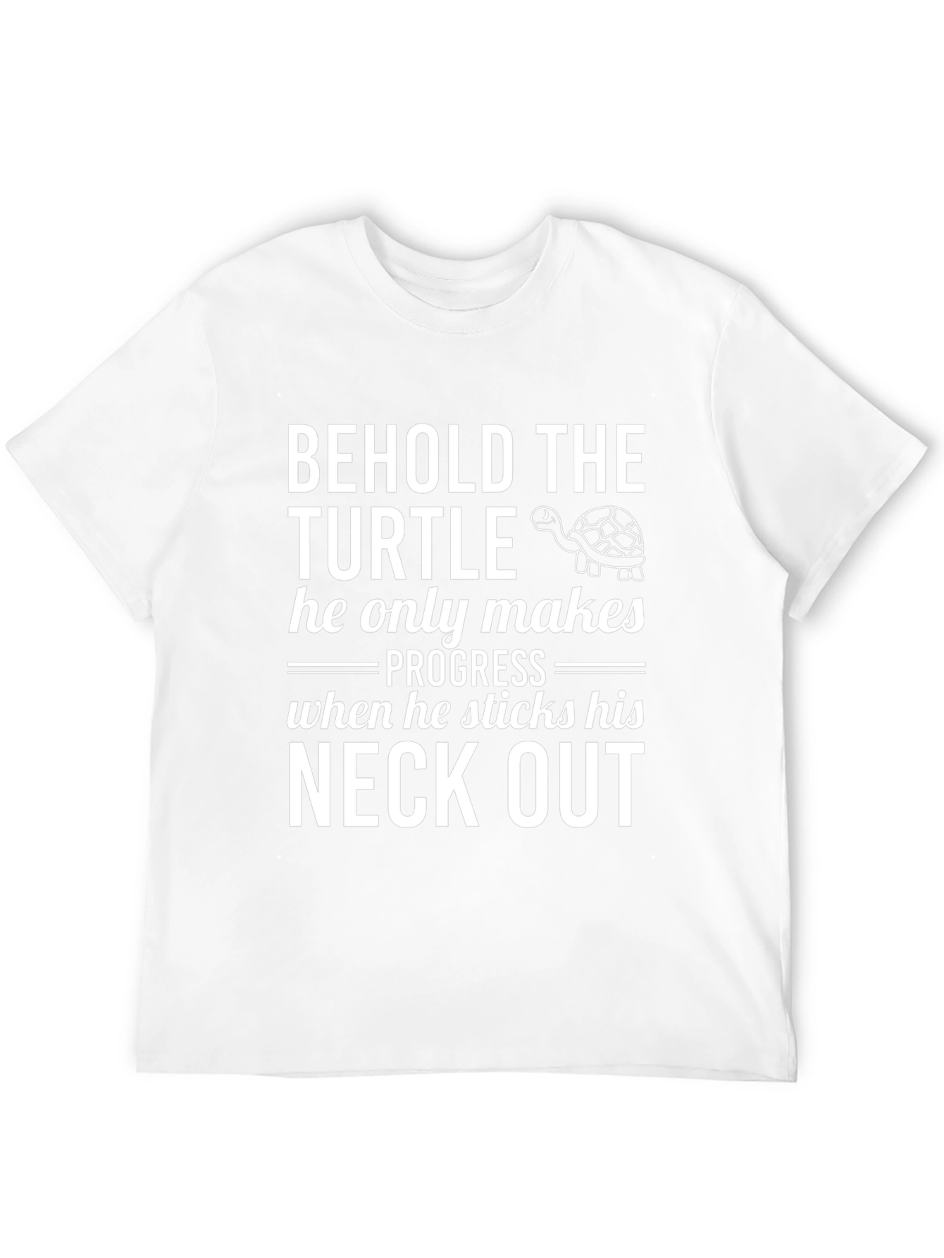 Behold The Turtle T-Shirt: Progress Humor Tee