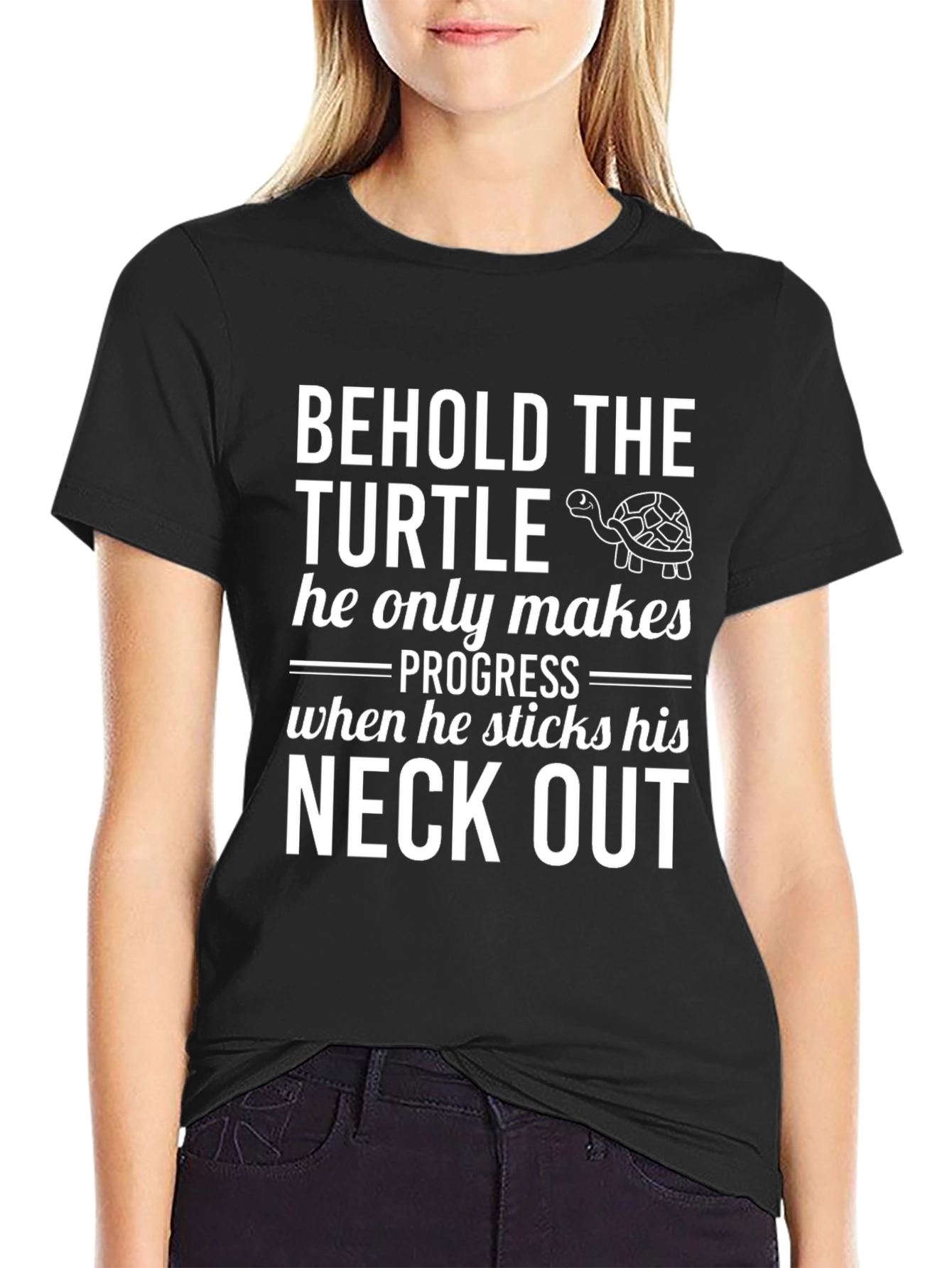 Behold The Turtle T-Shirt: Progress Humor Tee