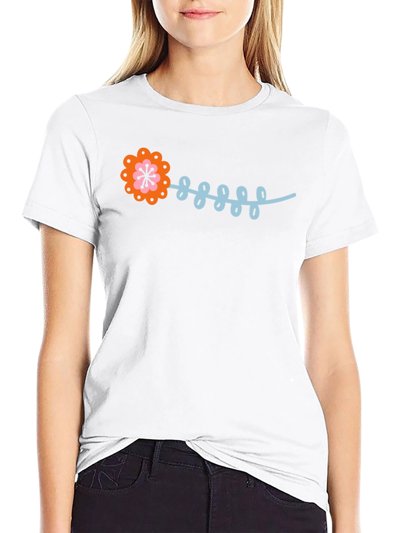 Funky Flower Graphic Tee