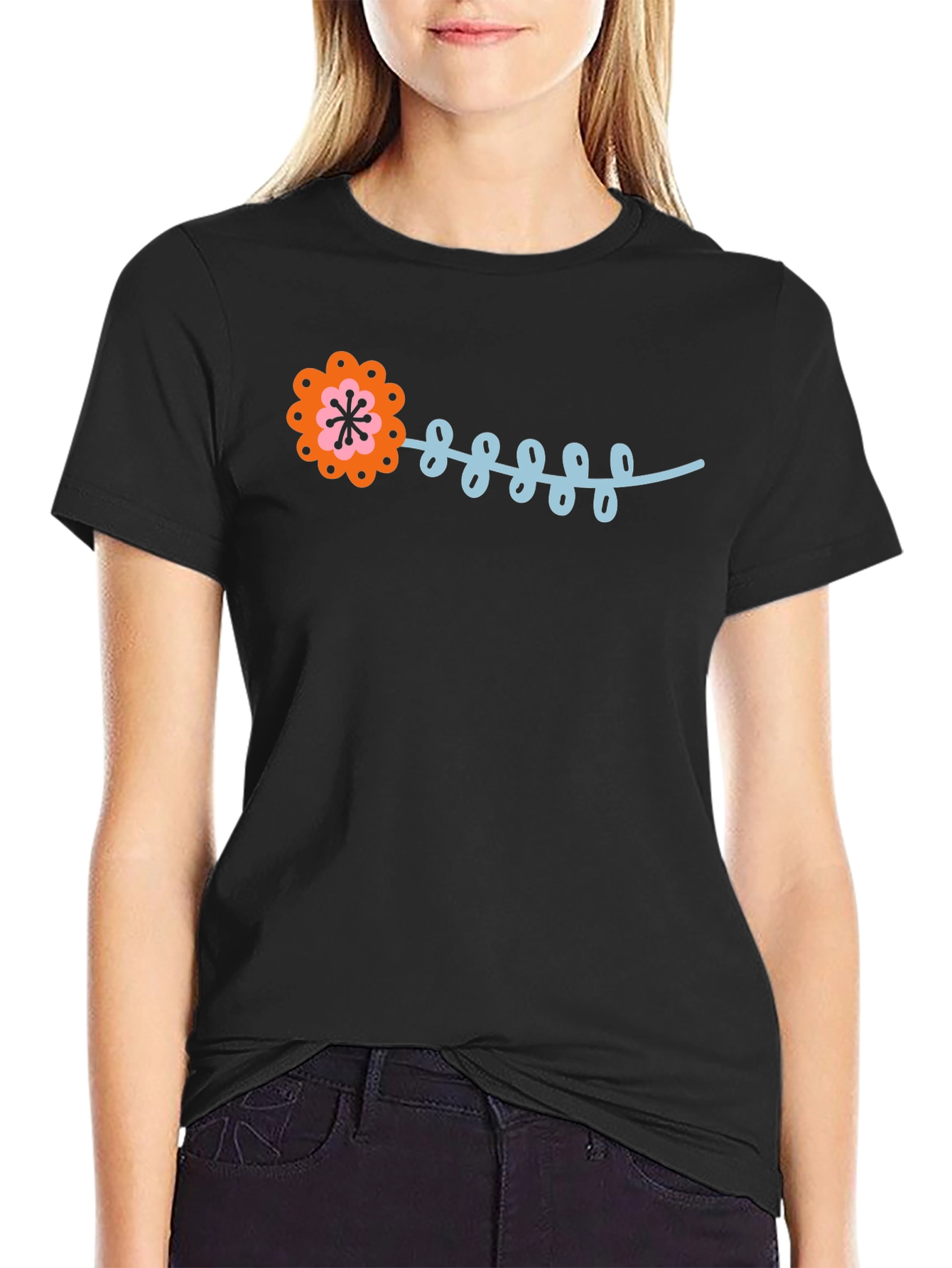 Funky Flower Graphic Tee