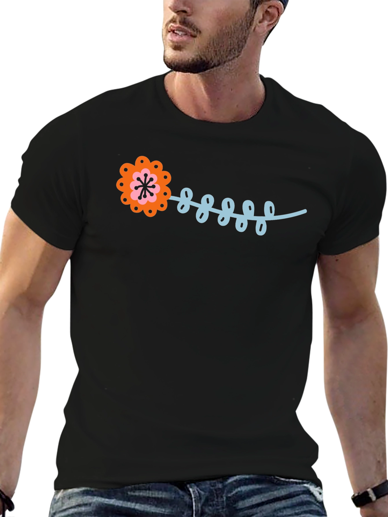Funky Flower Graphic Tee