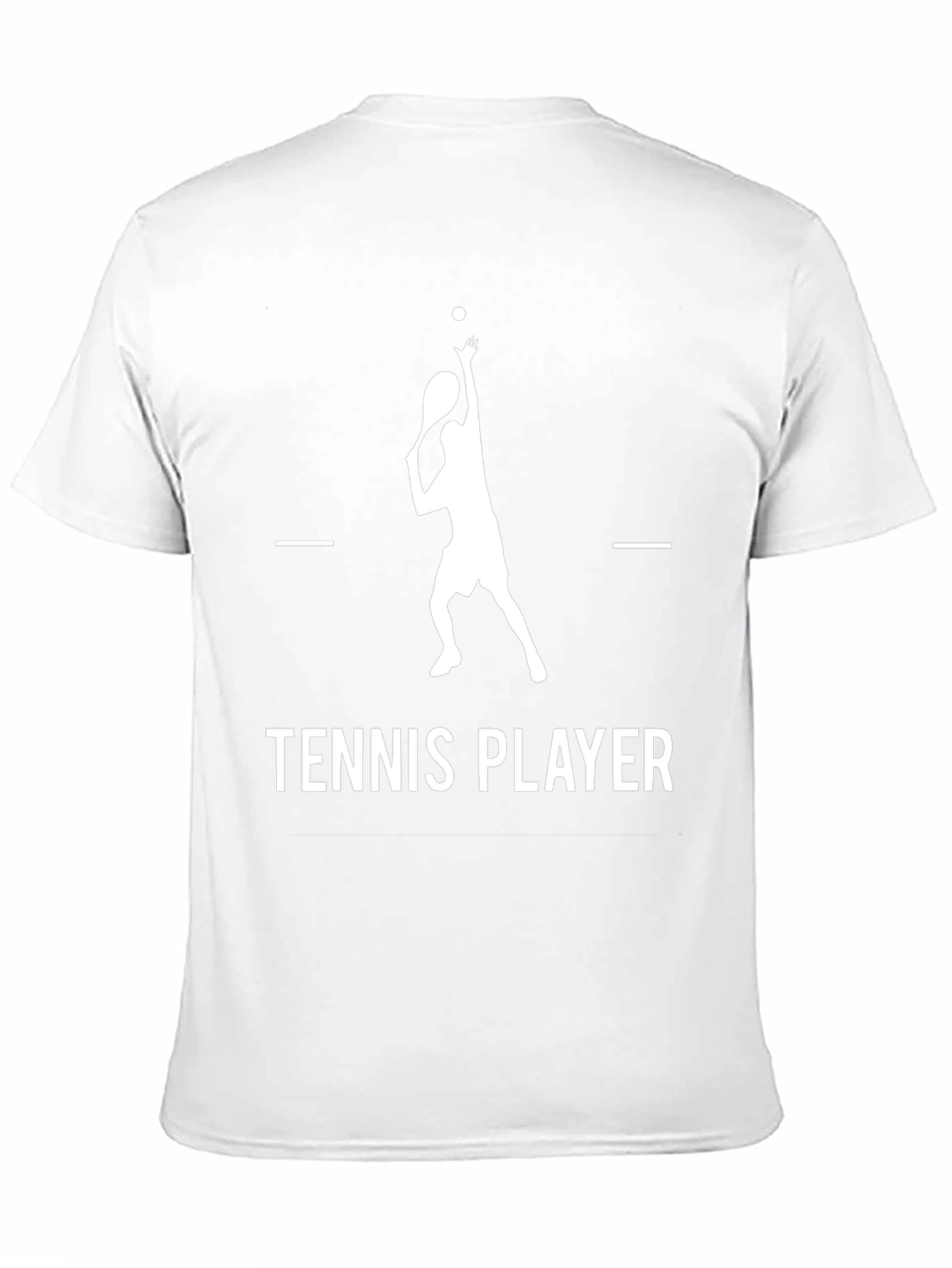 Tennis Player Graphic T-Shirt - Black Cotton Tee