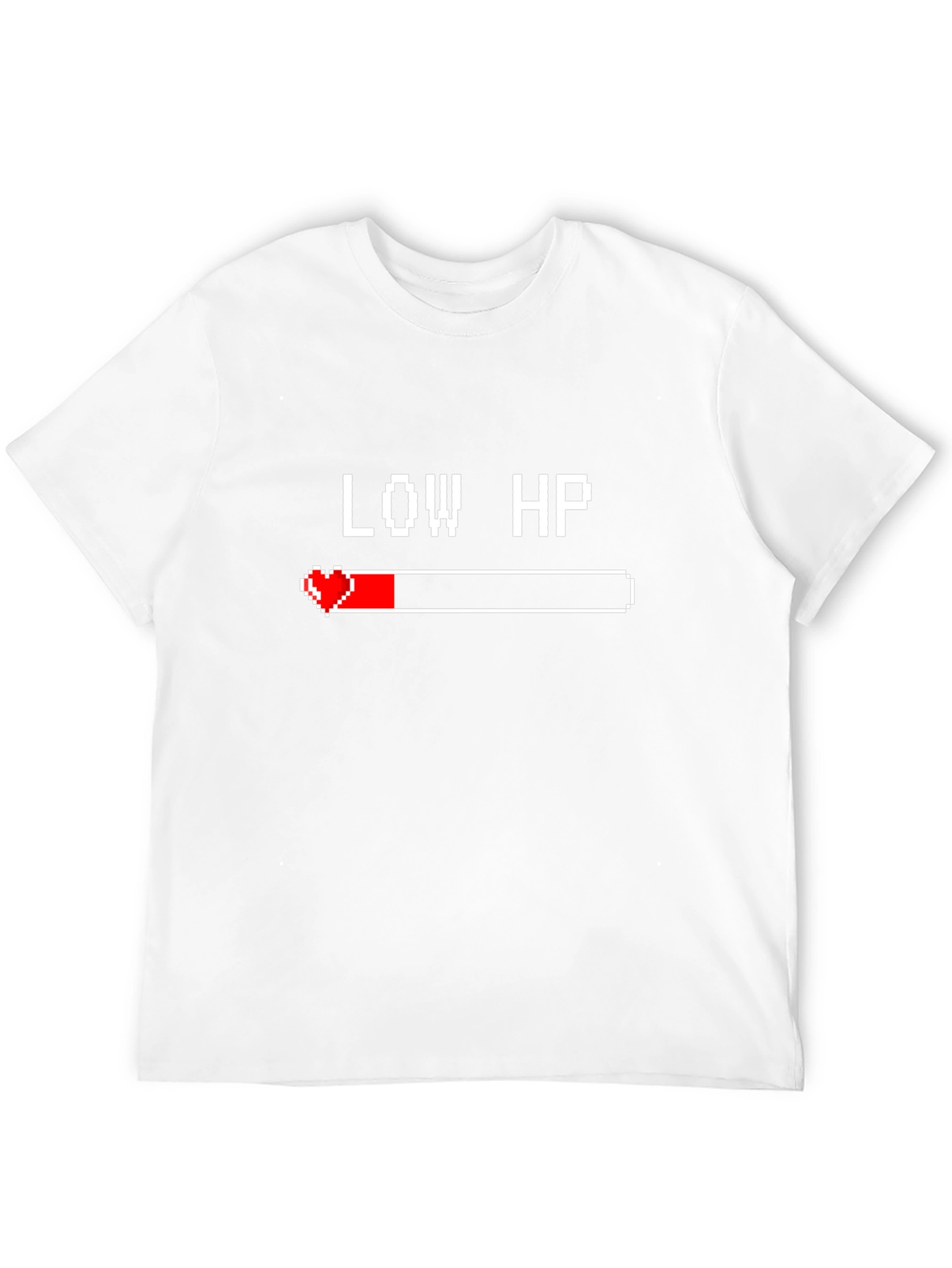 Low HP Gamer T-Shirt - Black Cotton Tee