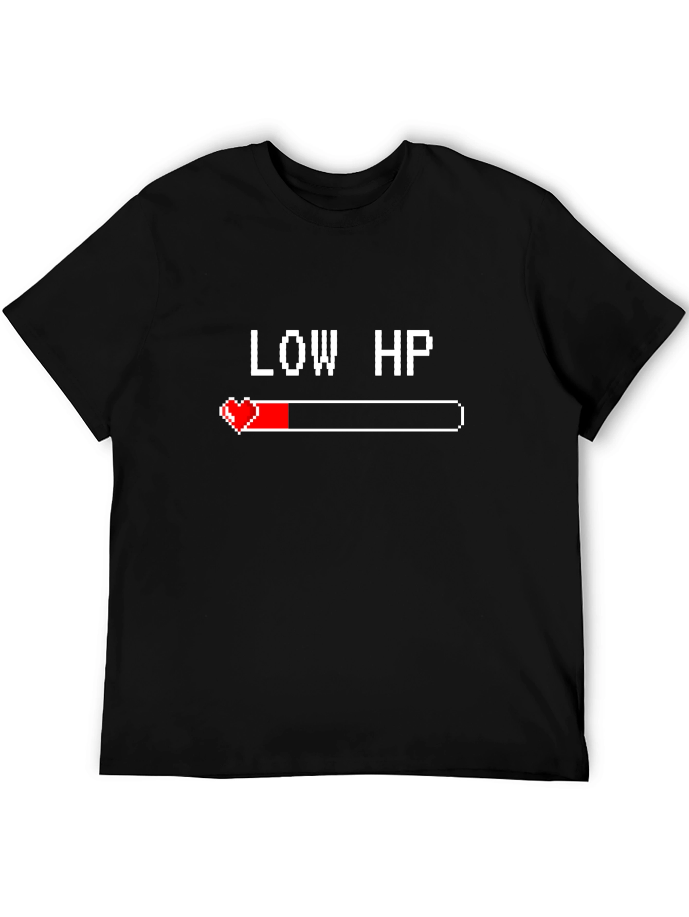 Low HP Gamer T-Shirt - Black Cotton Tee