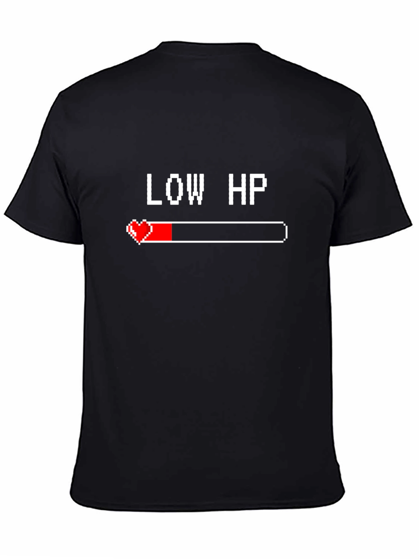 Low HP Gamer T-Shirt - Black Cotton Tee