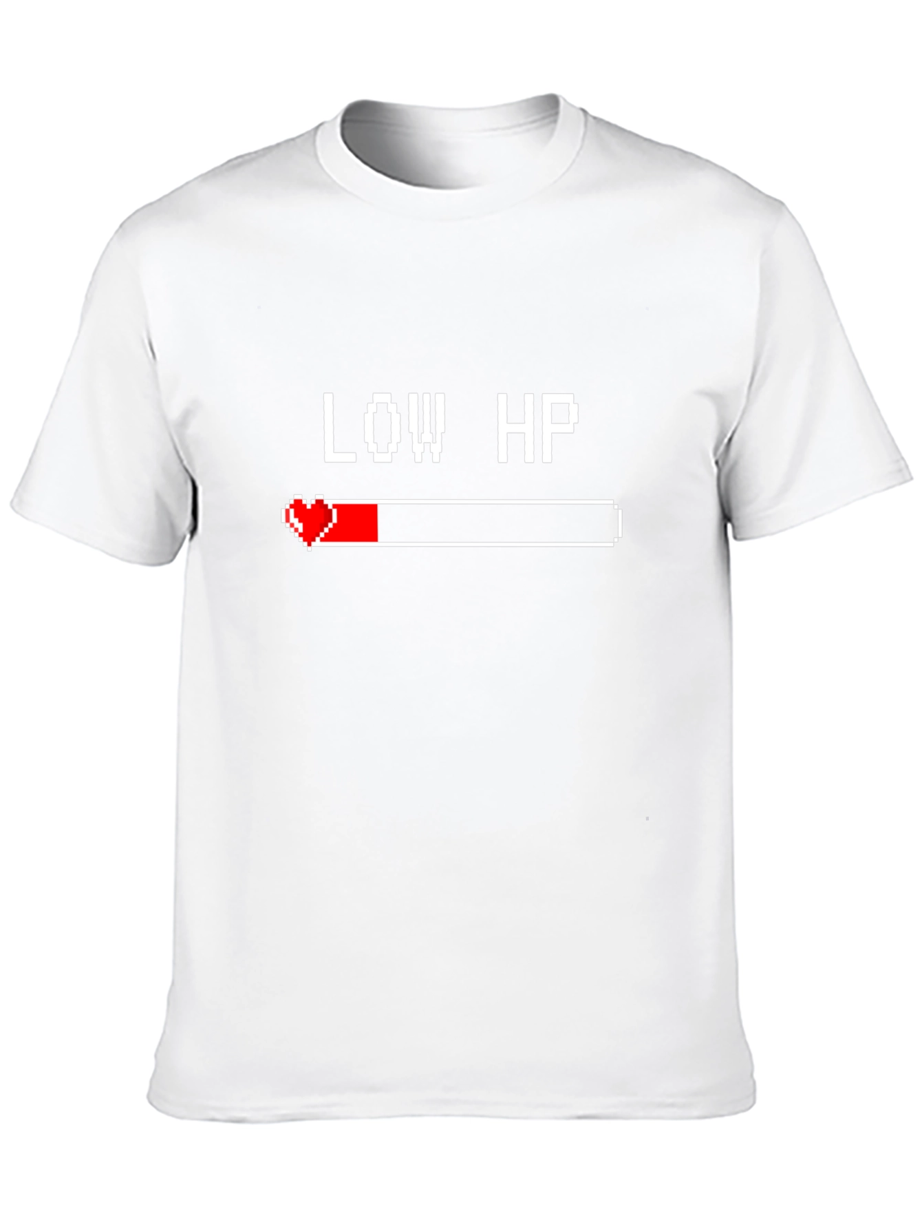 Low HP Gamer T-Shirt - Black Cotton Tee