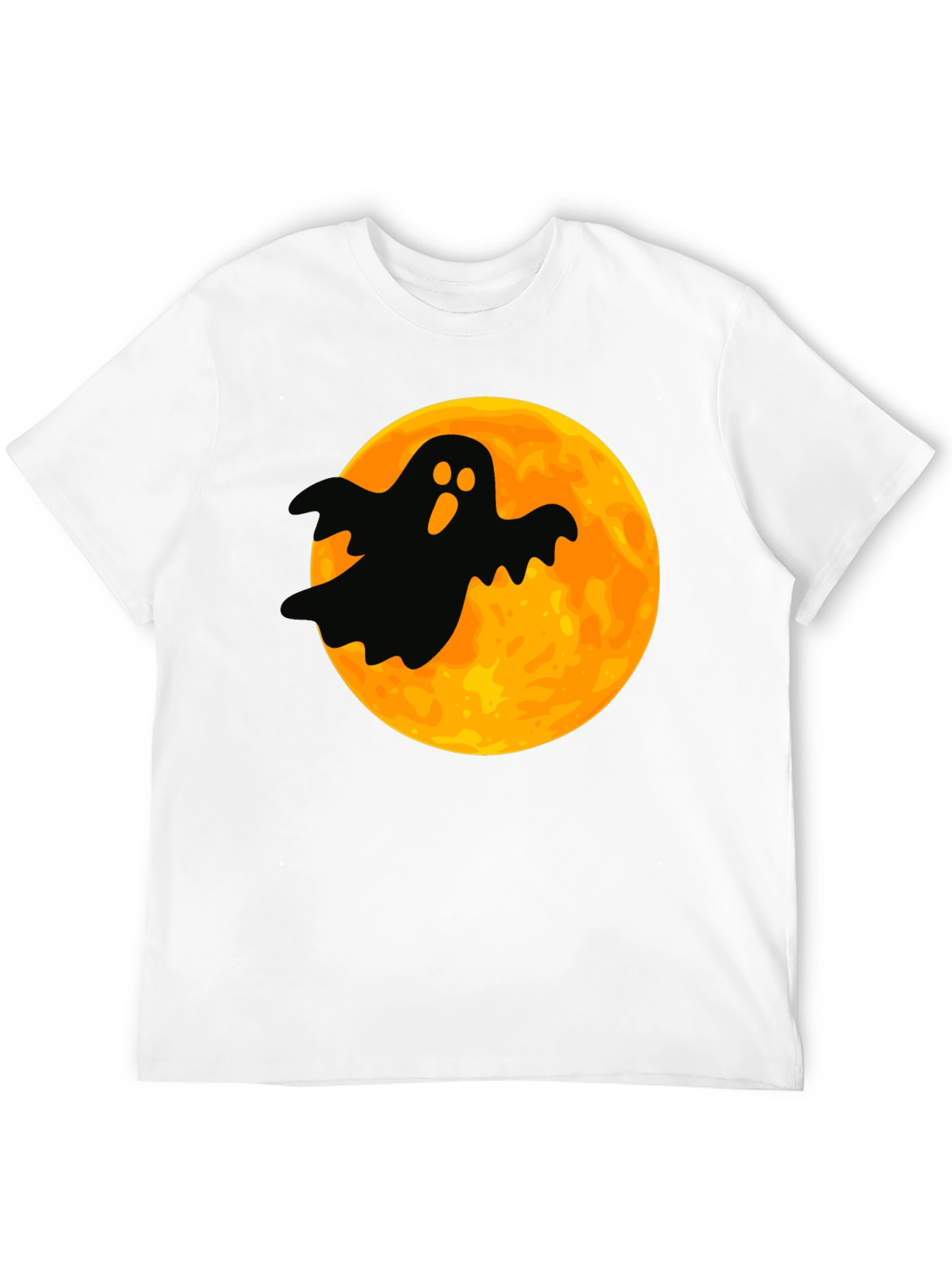 Spooky Ghost Moon Graphic Tee - Halloween T-Shirt
