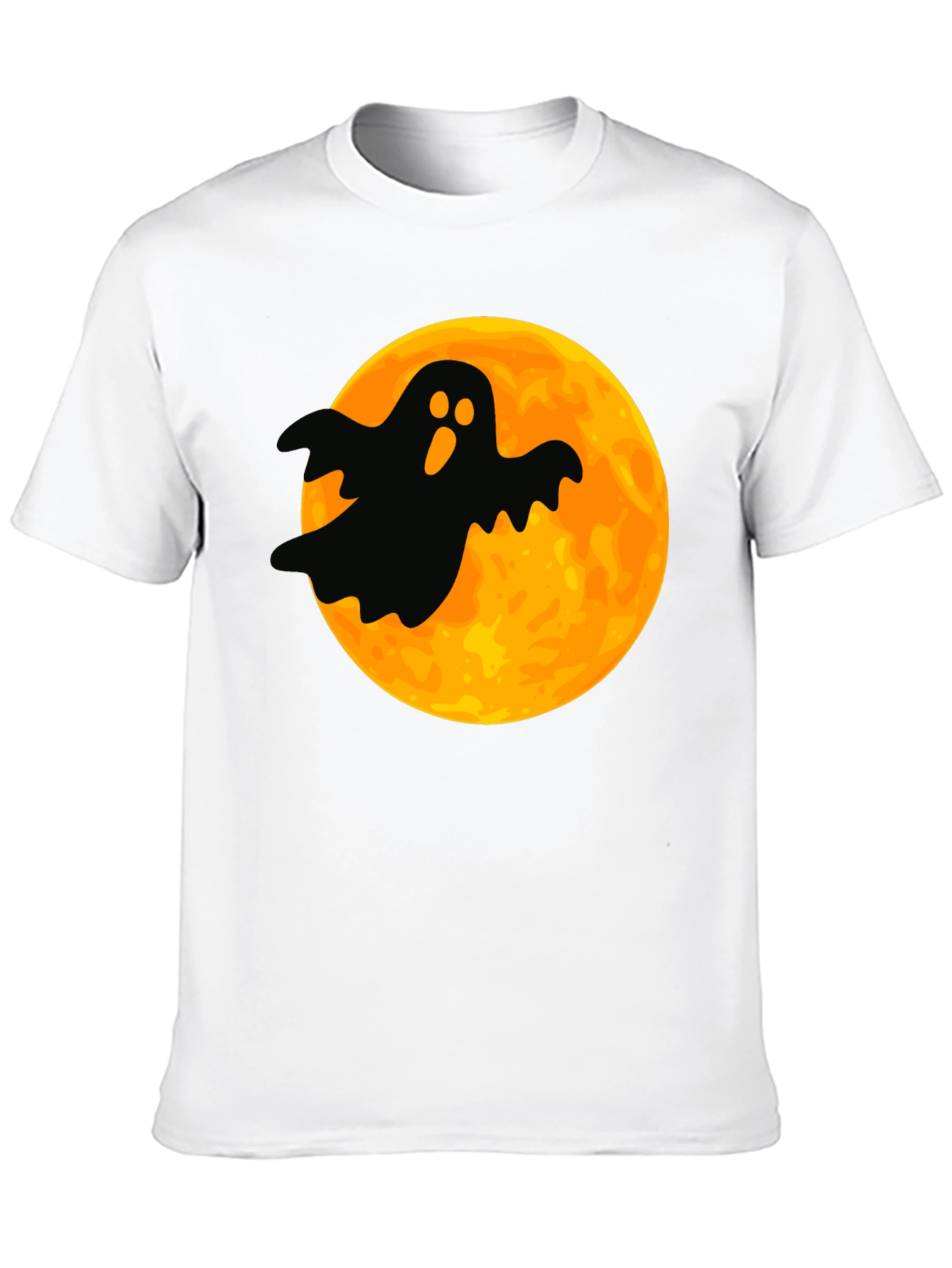 Spooky Ghost Moon Graphic Tee - Halloween T-Shirt