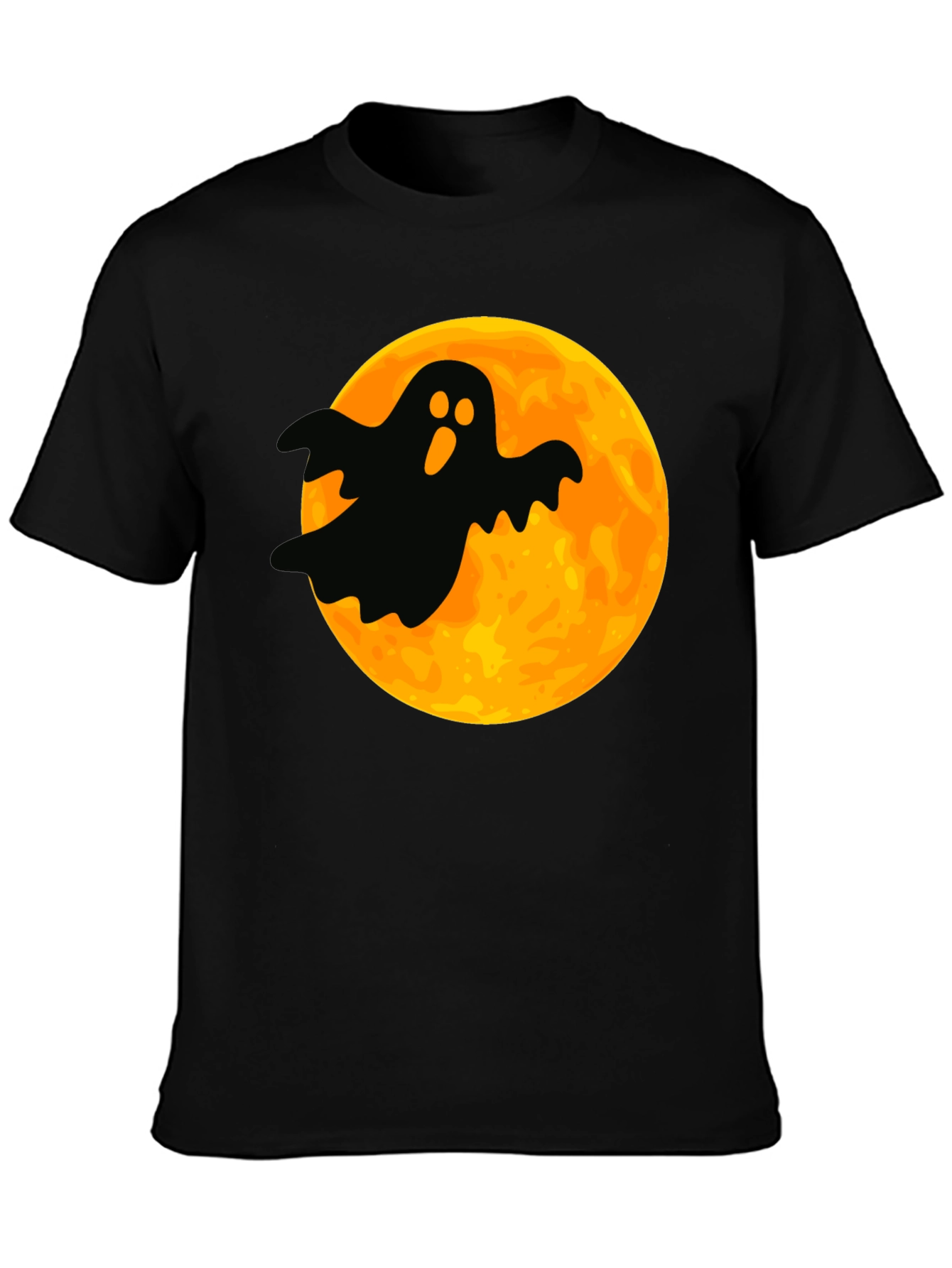 Spooky Ghost Moon Graphic Tee - Halloween T-Shirt