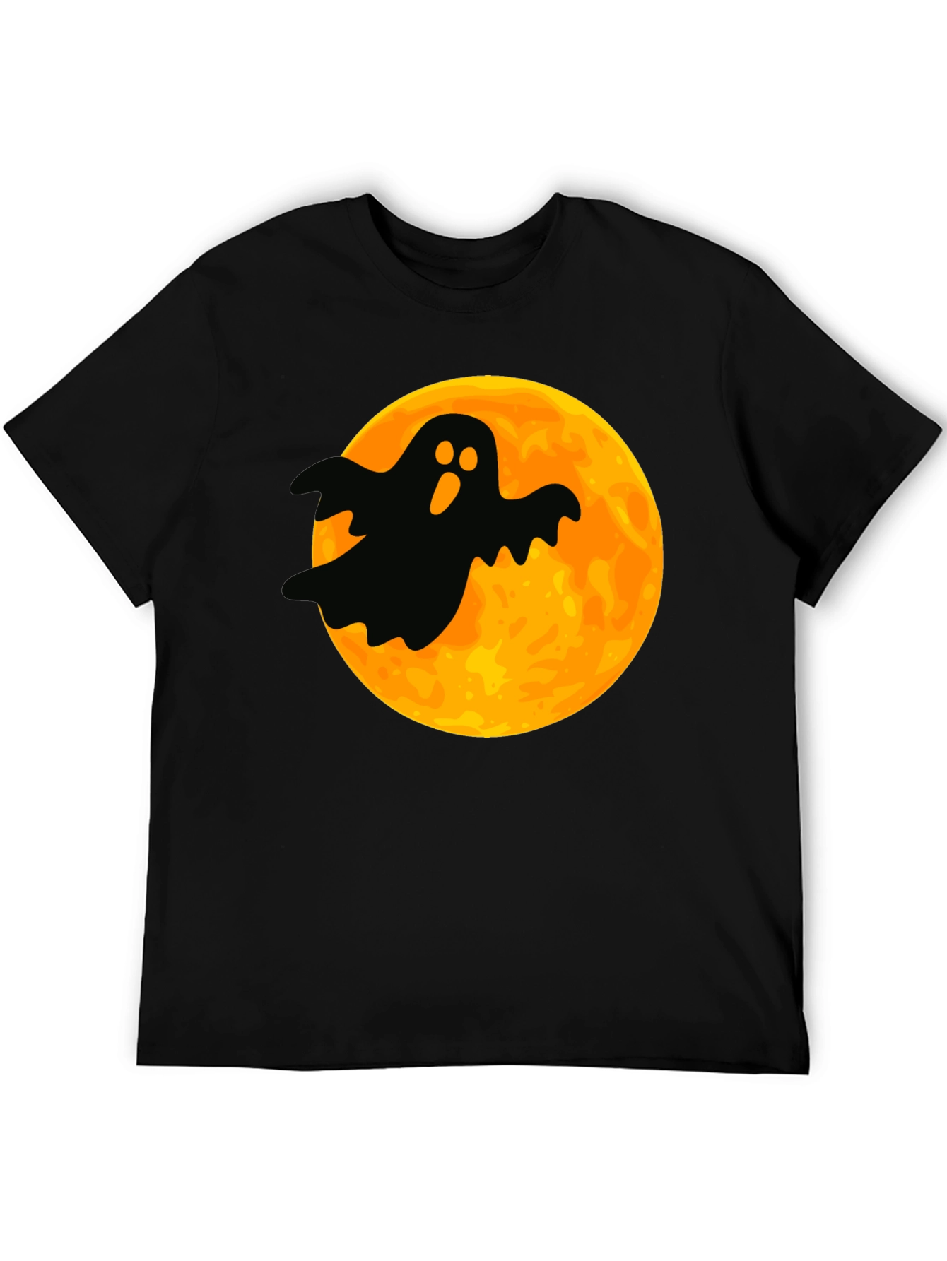 Spooky Ghost Moon Graphic Tee - Halloween T-Shirt