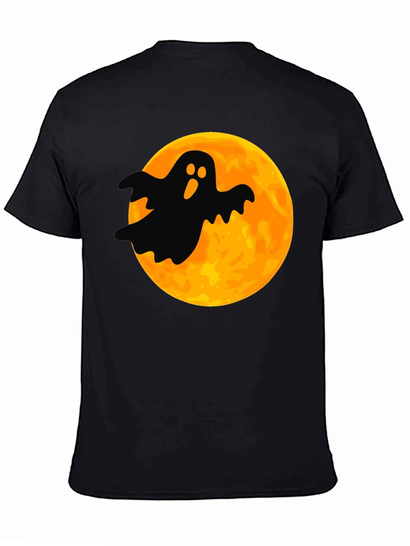 Spooky Ghost Moon Graphic Tee - Halloween T-Shirt