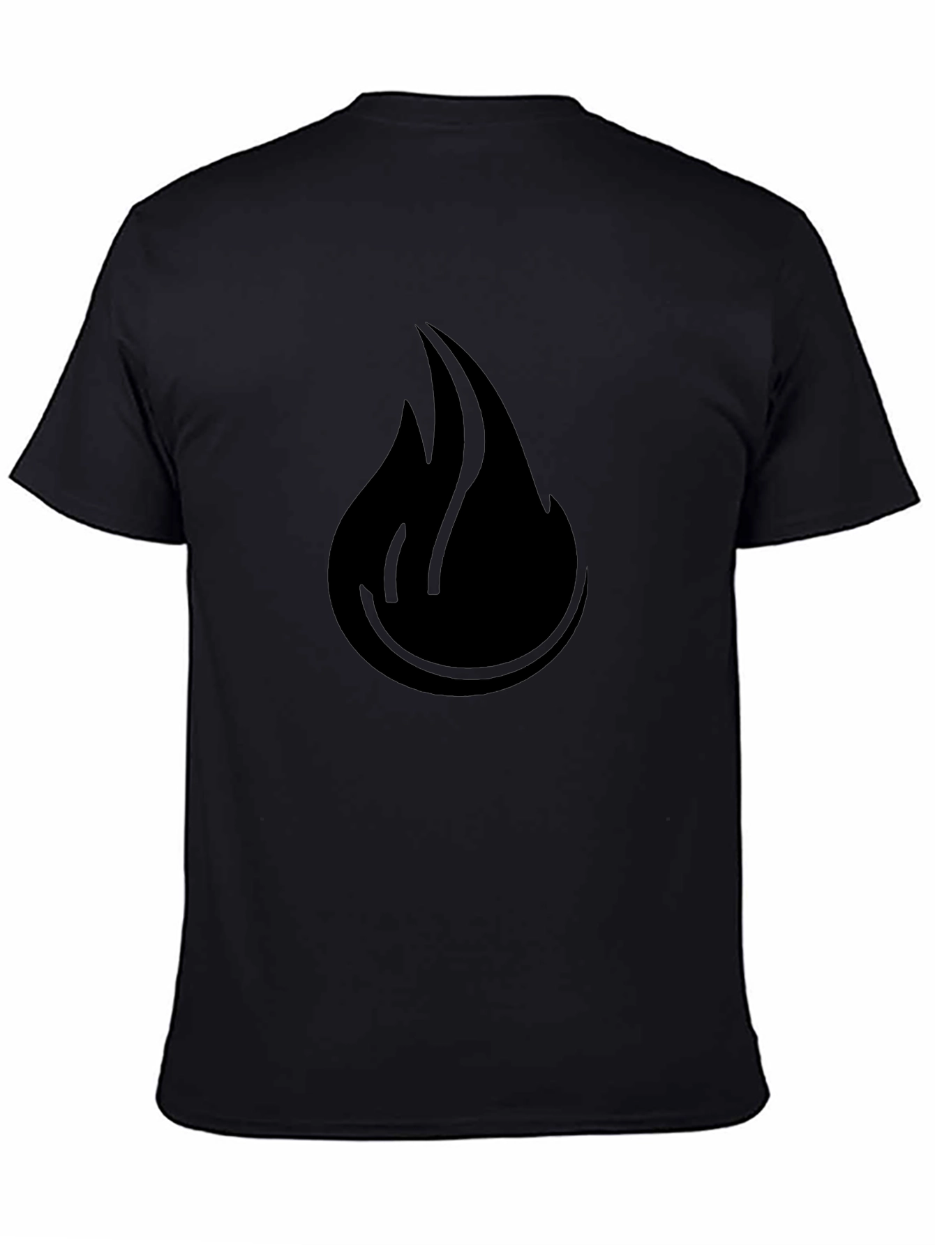 Flame Graphic Black T-Shirt
