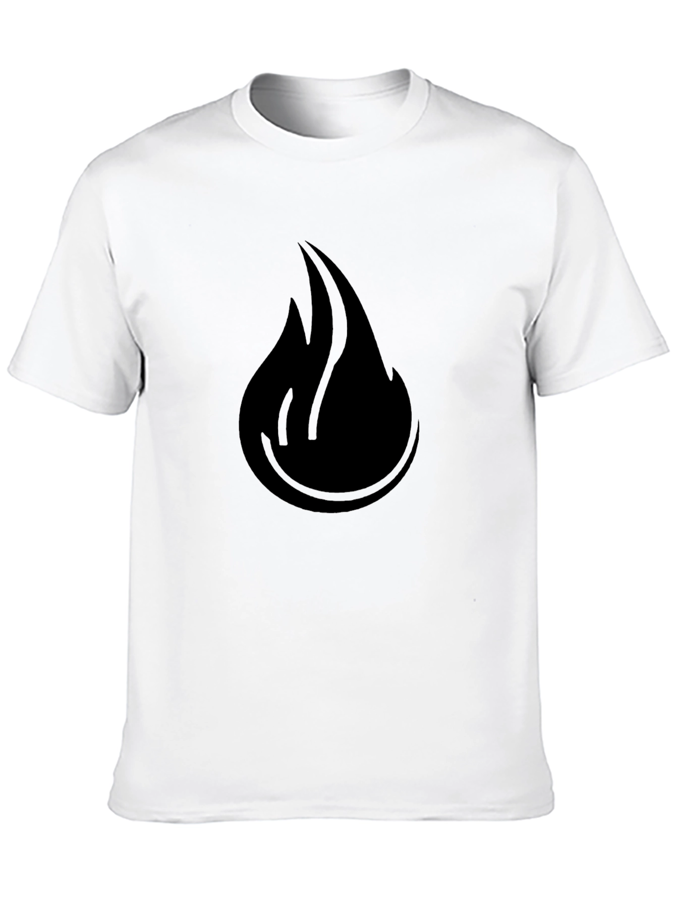 Flame Graphic Black T-Shirt