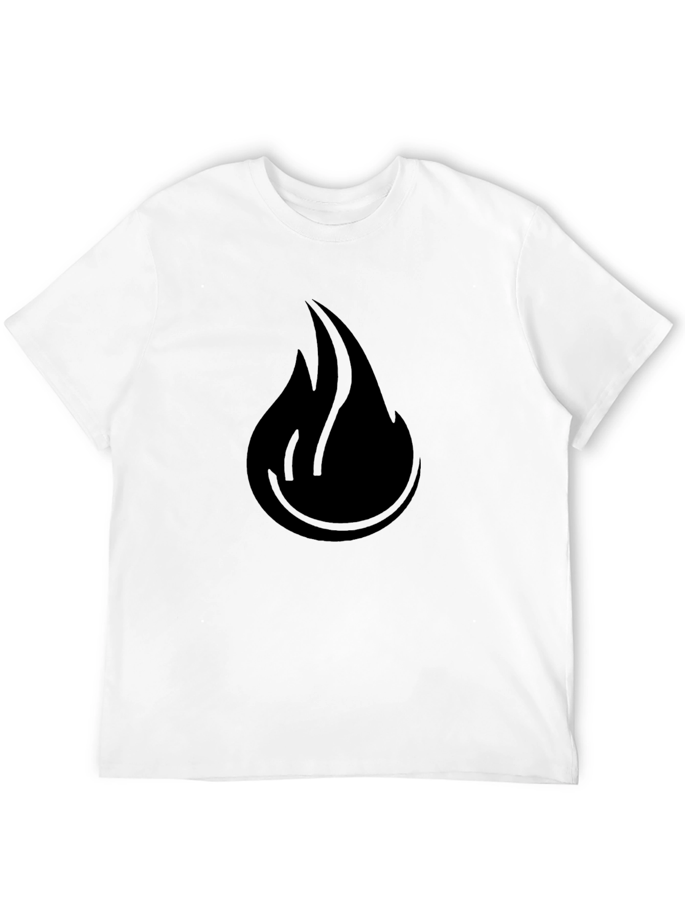 Flame Graphic Black T-Shirt
