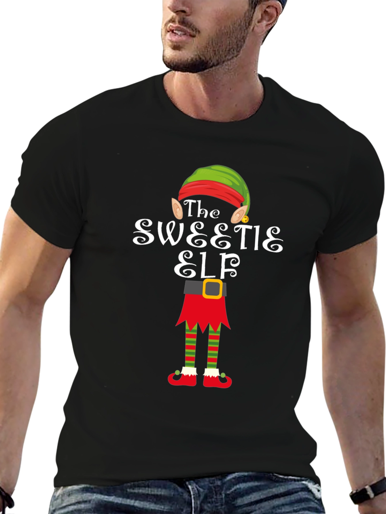 Sweetie Elf Christmas Graphic Tee