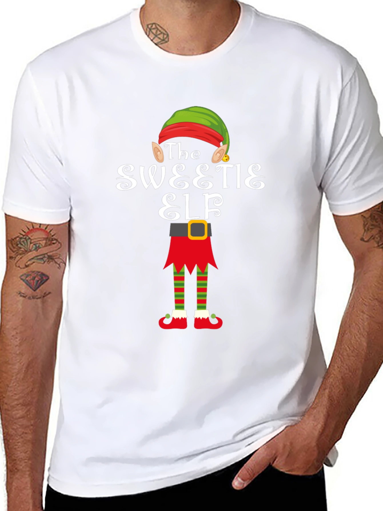 Sweetie Elf Christmas Graphic Tee