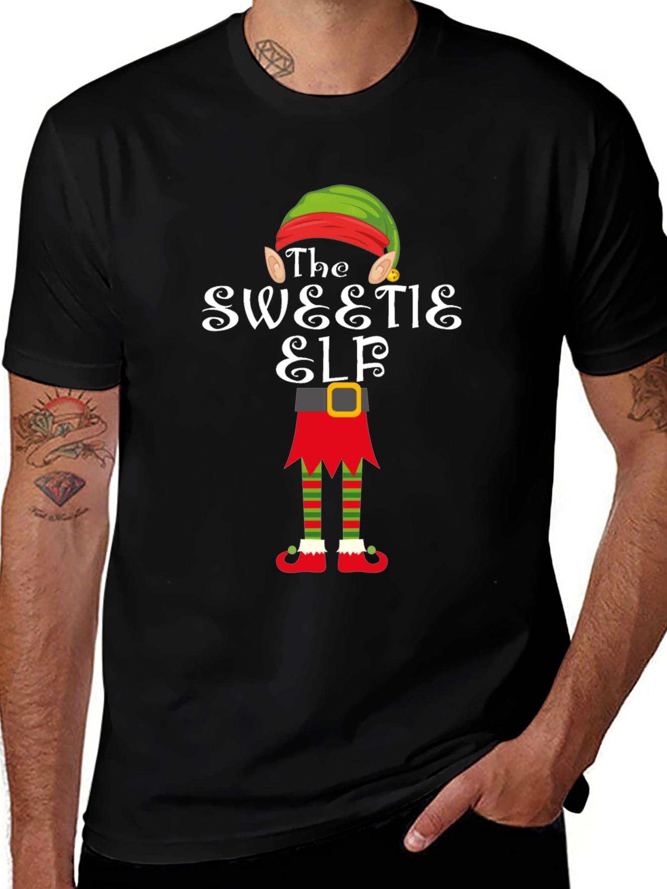 Sweetie Elf Christmas Graphic Tee