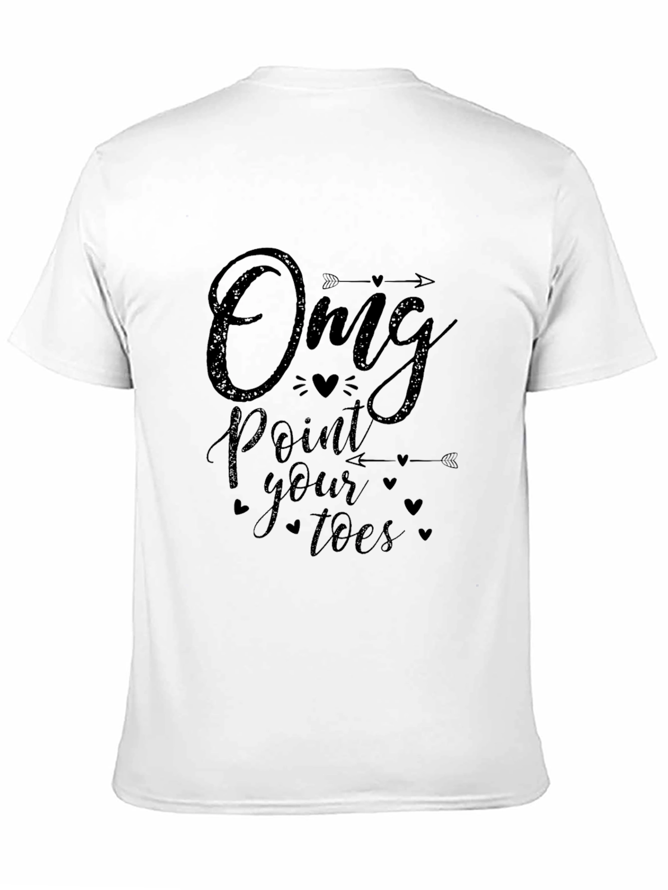 OMG Point Your Toes Black T-Shirt