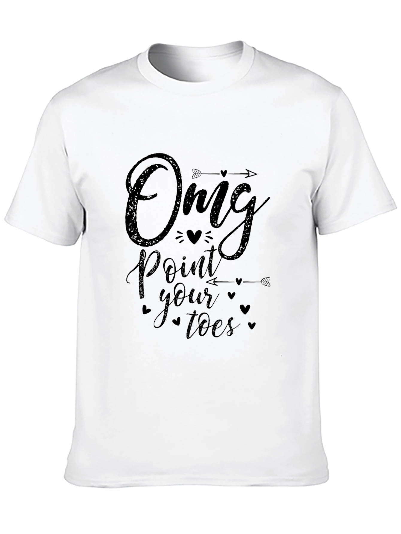 OMG Point Your Toes Black T-Shirt