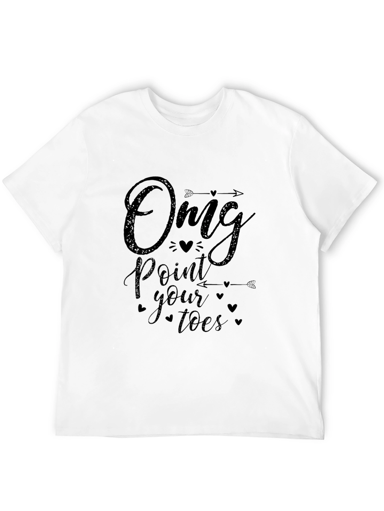OMG Point Your Toes Black T-Shirt