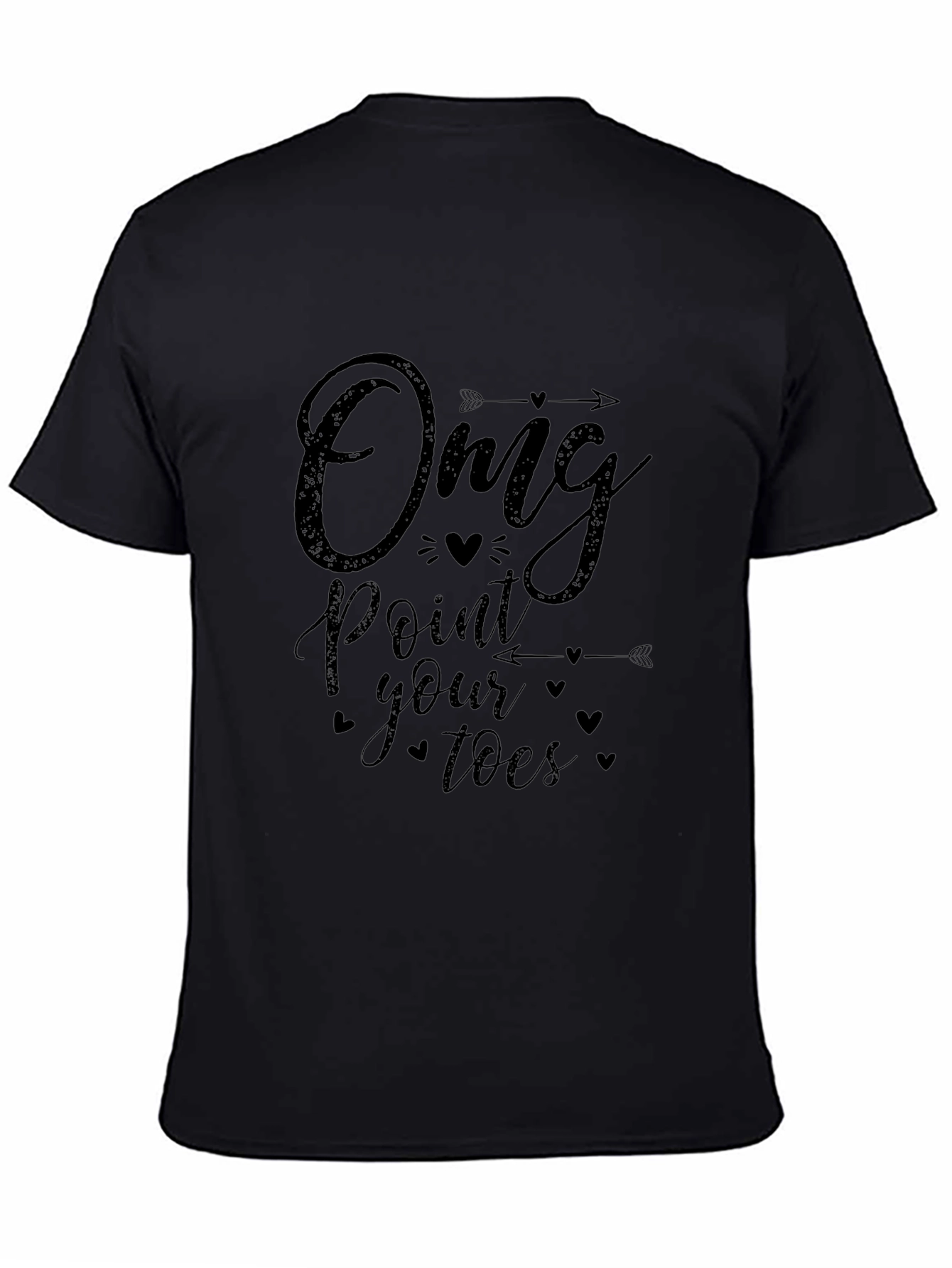 OMG Point Your Toes Black T-Shirt