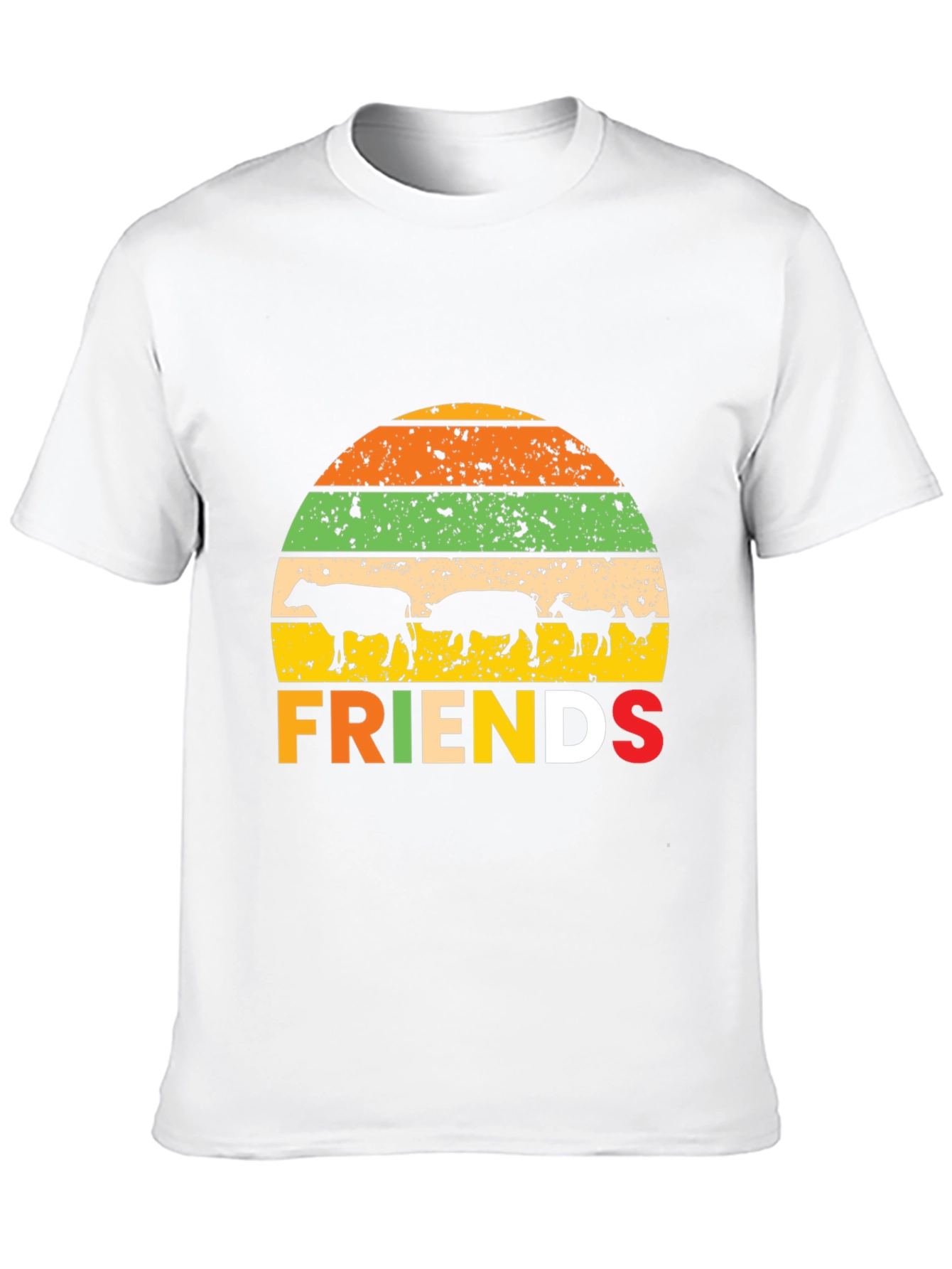 Farm Friends Graphic Tee - Retro Style