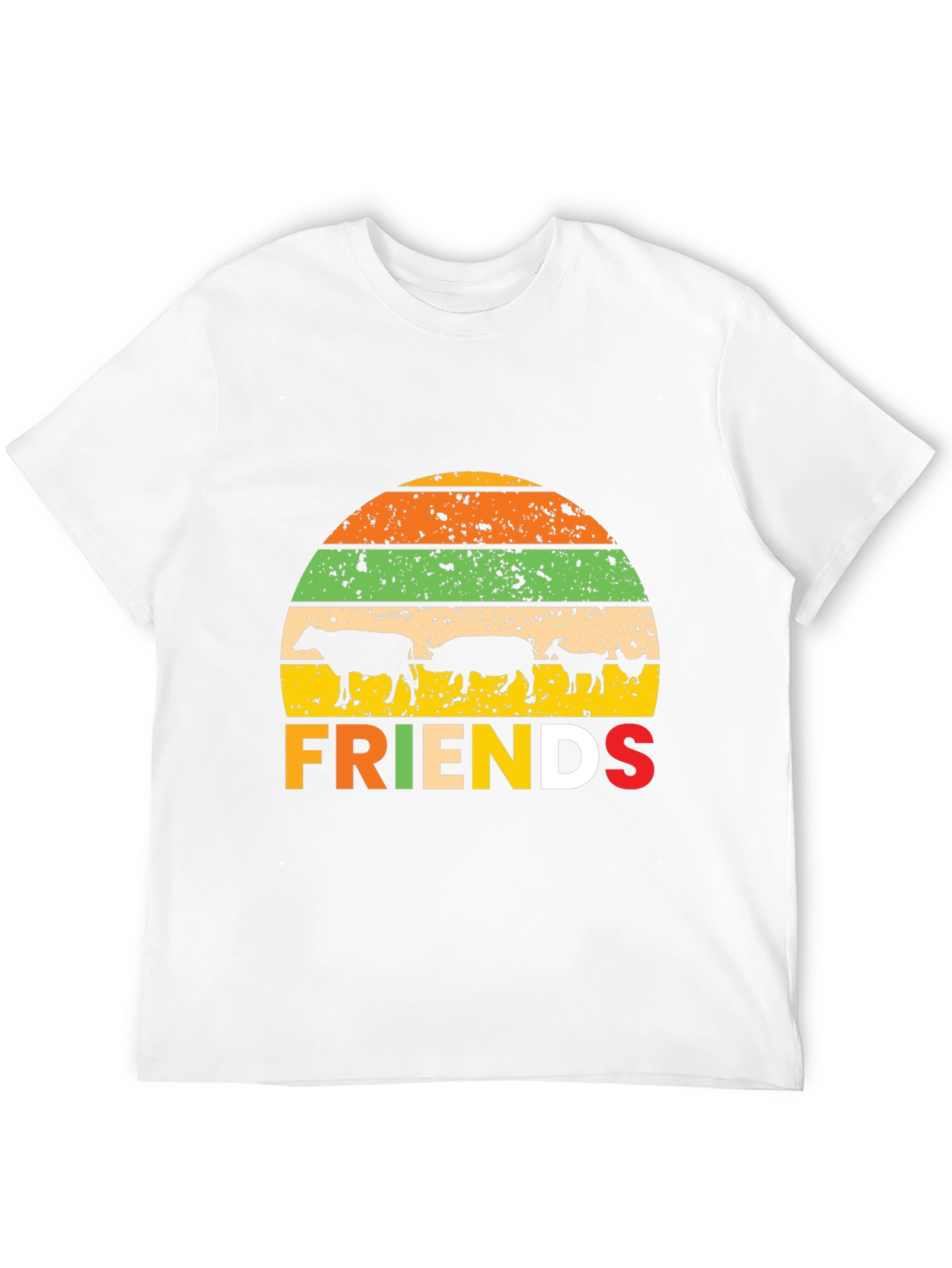 Farm Friends Graphic Tee - Retro Style