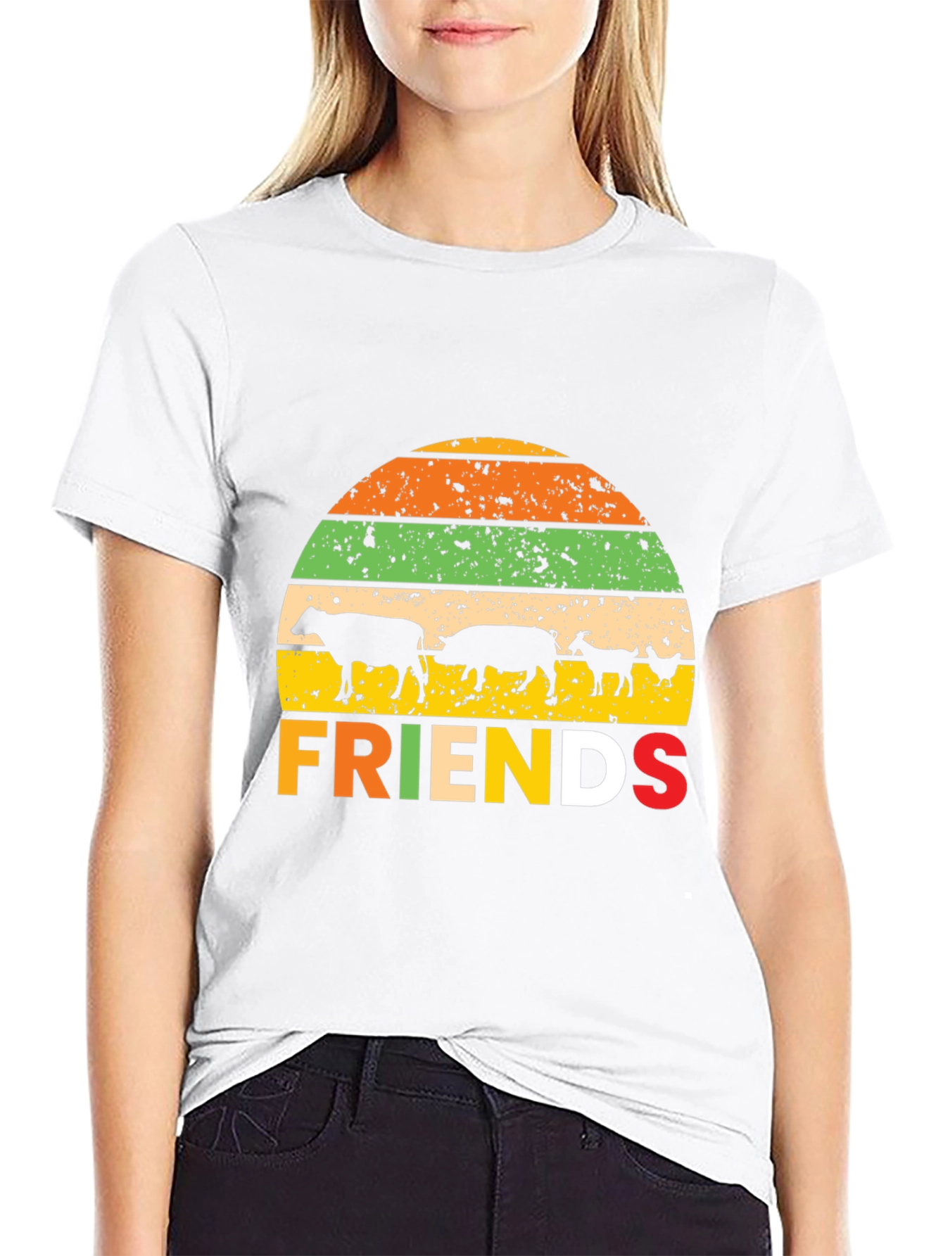 Farm Friends Graphic Tee - Retro Style