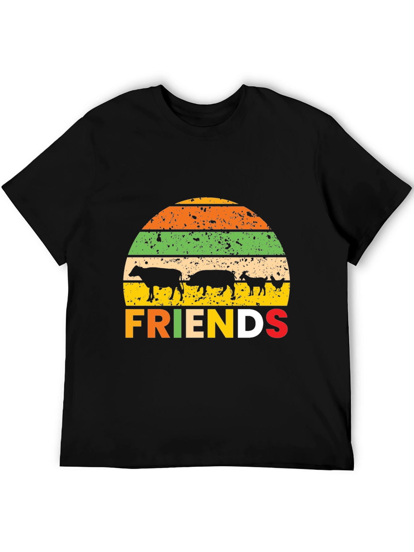 Farm Friends Graphic Tee - Retro Style